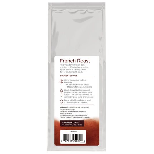 Organic French Roast Decaf Whole Bean Coffee - Dark Roast
