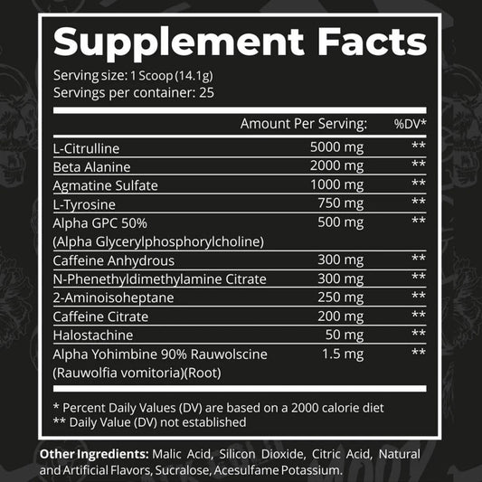 Dark Labs CRACK Gold Limited Edition Pre-Workout