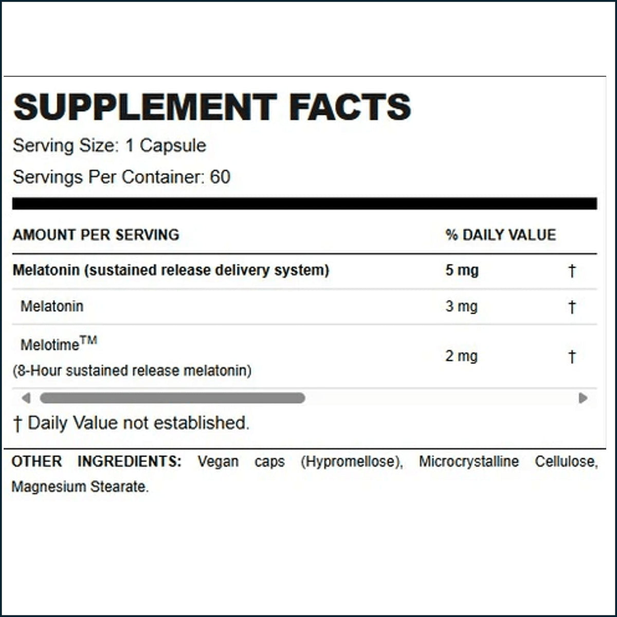 Allmax Melatonin HR, 60 Capsules