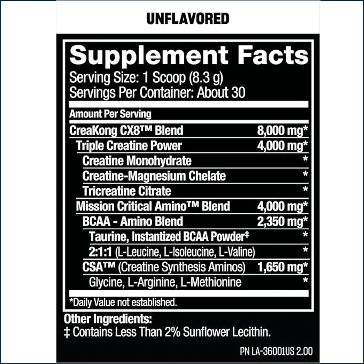 Mutant Creakong CX8 Creatine, 30 servings