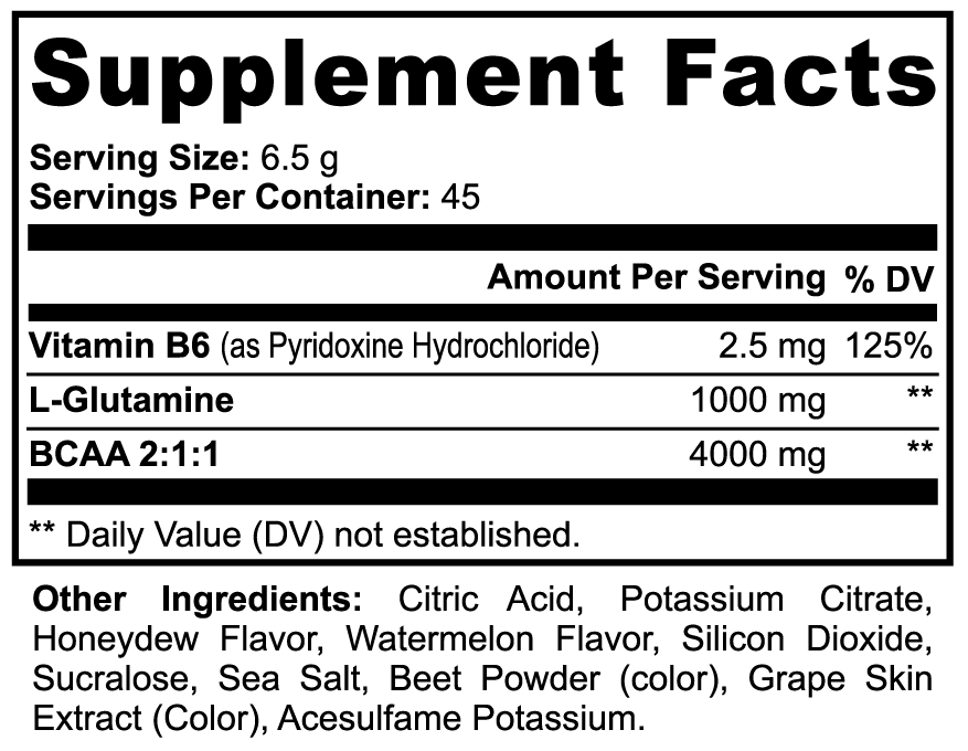 BCAA POST WORKOUT - HONEYDEW WATERMELON