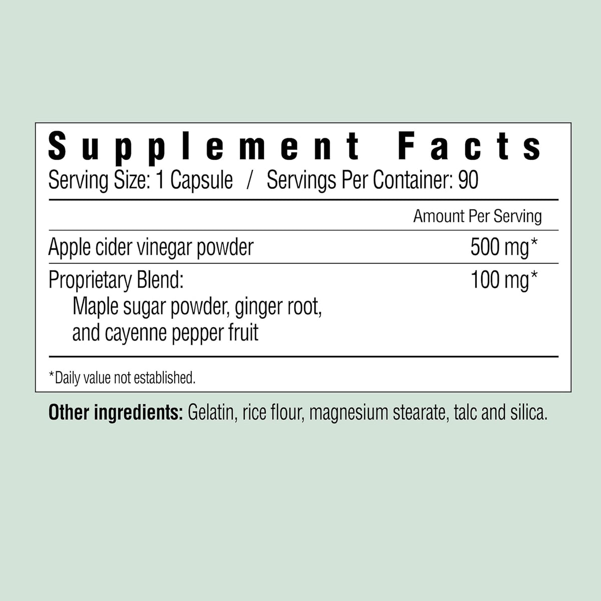 Country Farms Apple Cider Vinegar Capsules with Ginger, Cayenne & Maple – 90 Count