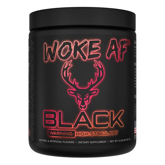 Bucked Up Woke AF BLACK - High Stim Pre-Workout