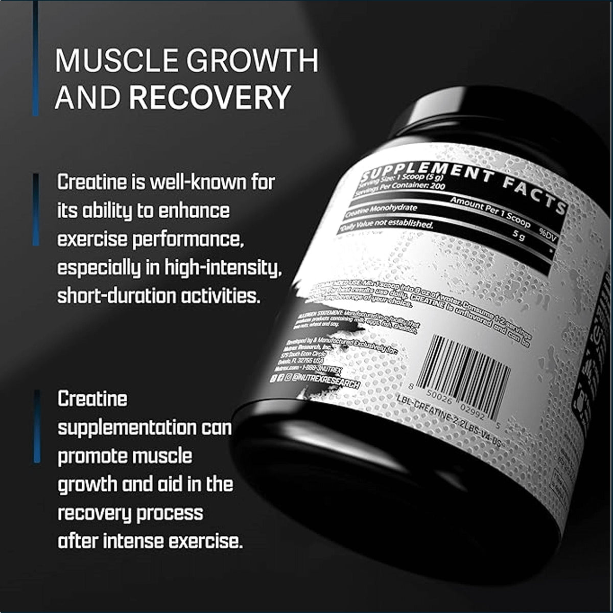 Nutrex Creatine Monohydrate, 200 Servings