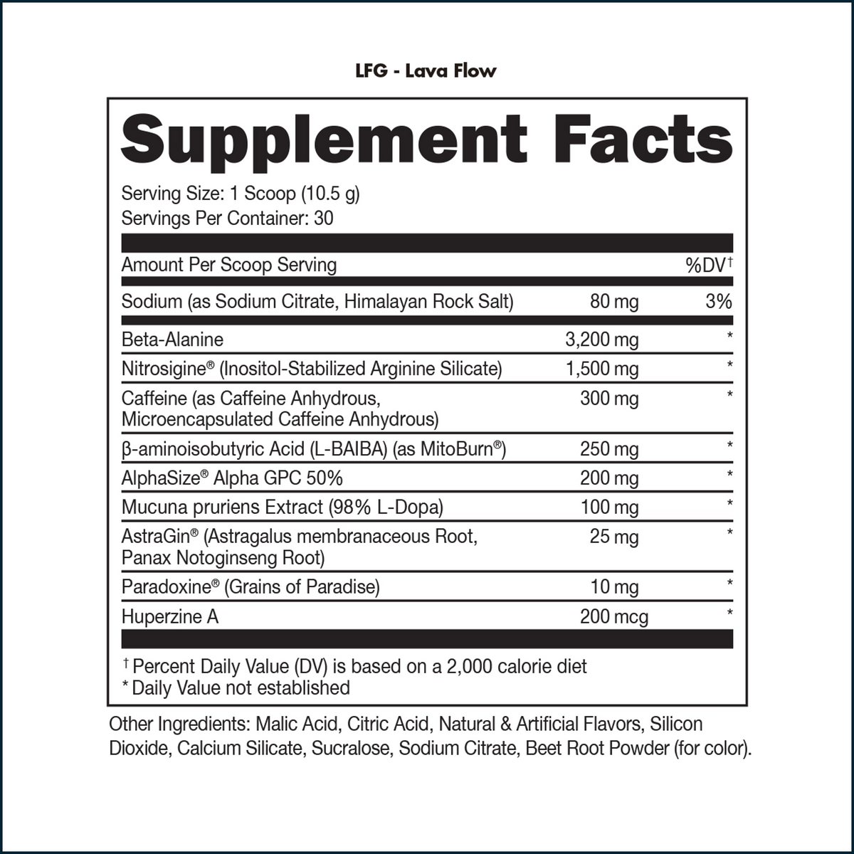 Bucked Up LFG Burn Thermogenic Pre-Workout, 30 Servings