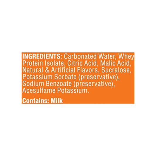 Bucked Up Lightly Carbonated Orange Cream Protein